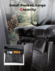 Polaris Ranger XP 1000 UTV Leather Seat Covers with Pocket Soft Cushion by Kemimoto